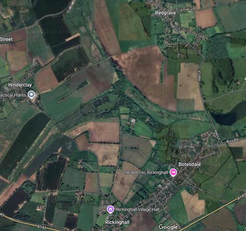 Map of the new Redgrave Stores newspaper delivery area
